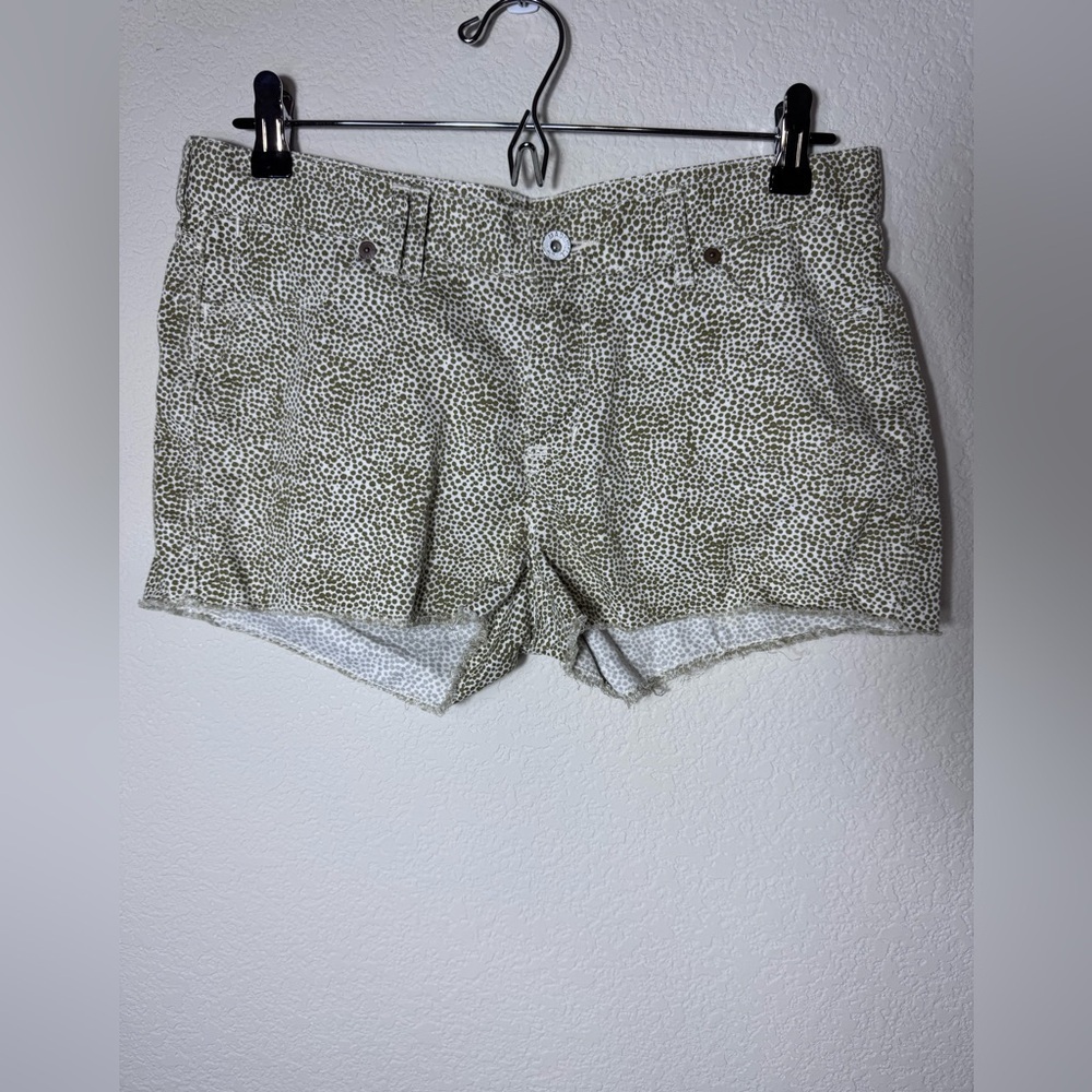 Madewell Women’s Shorts Raw Hem Safari Dot Size 27